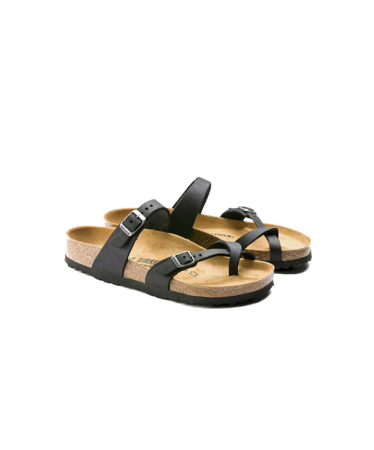 Birkenstock Mayari Oiled Leather Black Sandals - Image 5