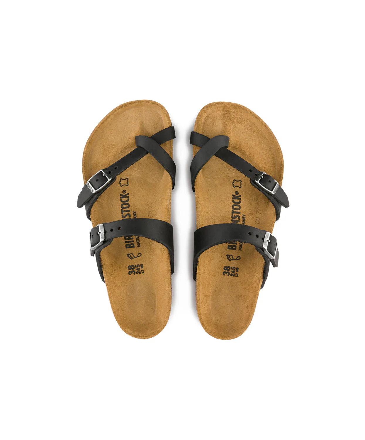 Birkenstock Mayari Oiled Leather Black Sandals - Image 6
