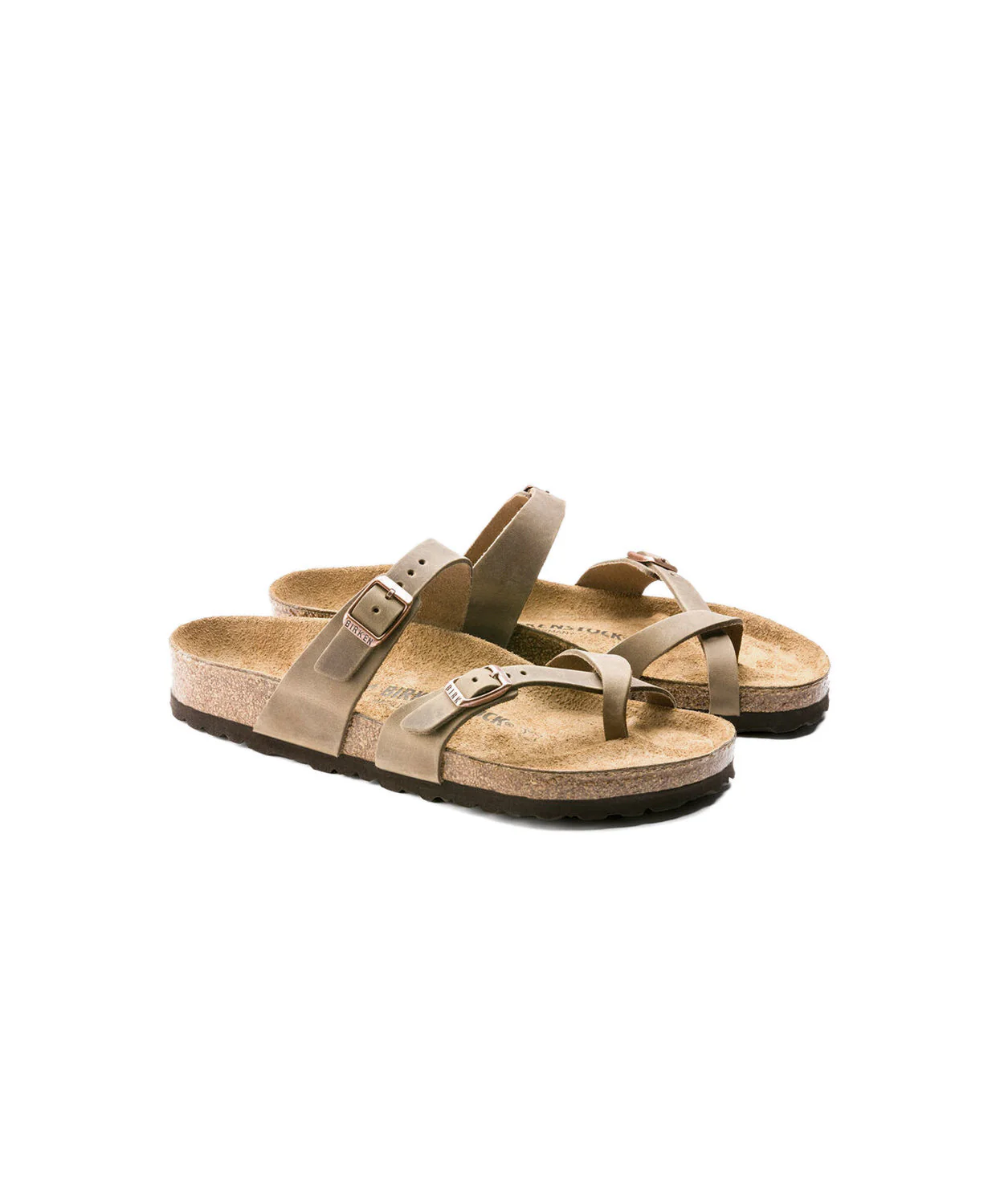 Birkenstock Mayari Oiled Leather Tobacco Brown Sandals - Image 5