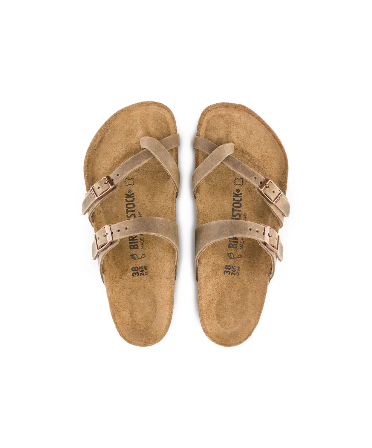 Birkenstock Mayari Oiled Leather Tobacco Brown Sandals - Image 6