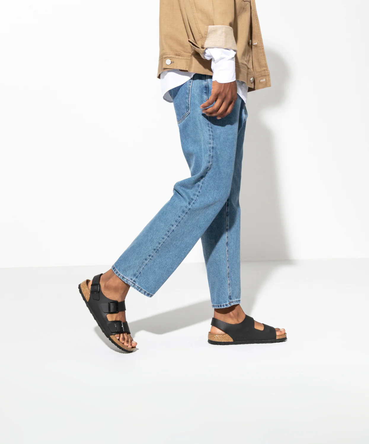 Birkenstock Milano Birko-Flor Black Sandals - Image 2
