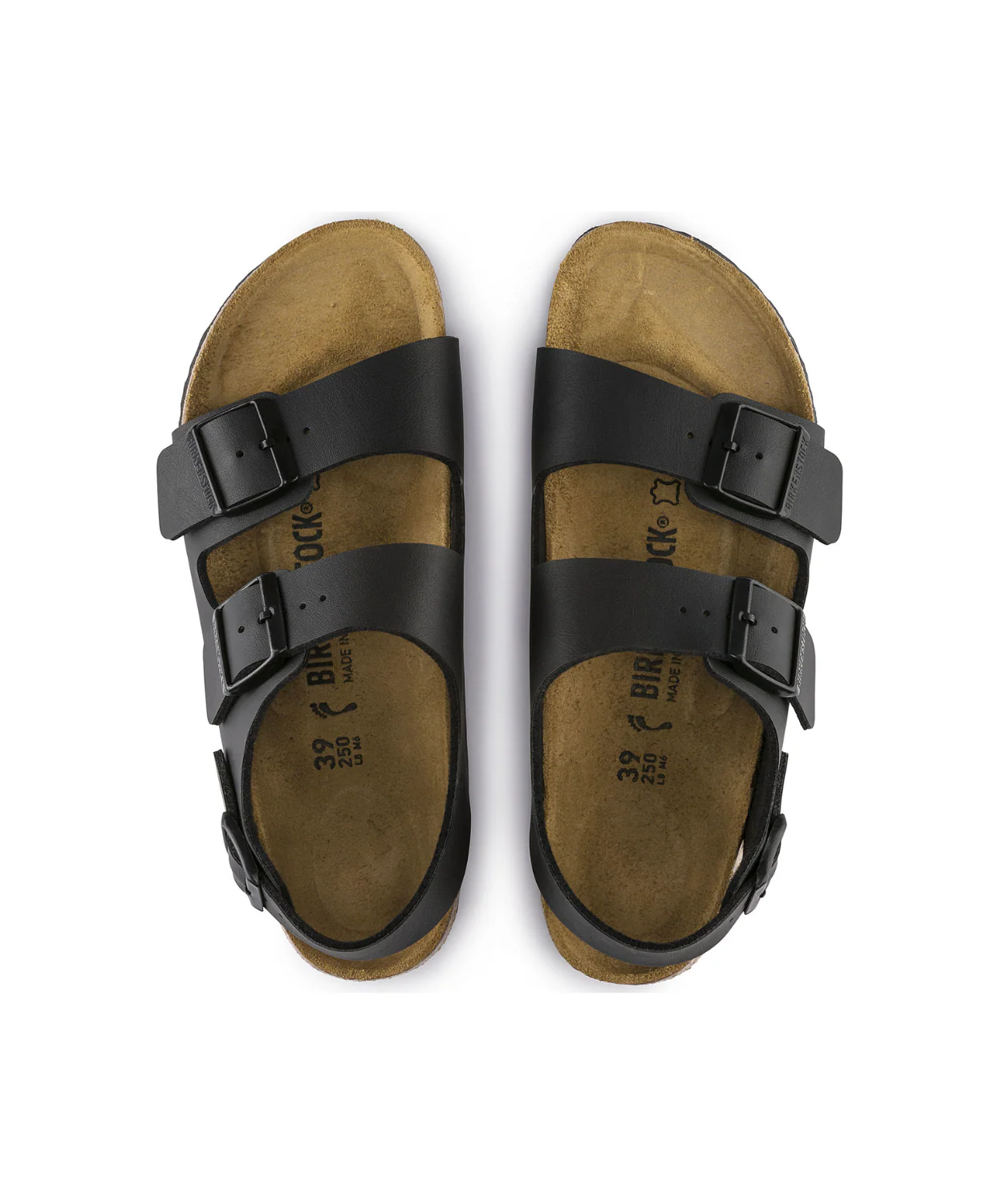 Birkenstock Milano Birko-Flor Black Sandals - Image 5
