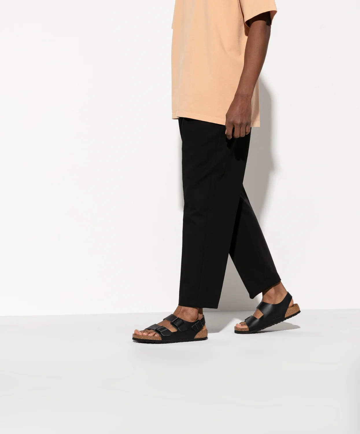 Birkenstock Milano Leather Black Sandals - Image 3