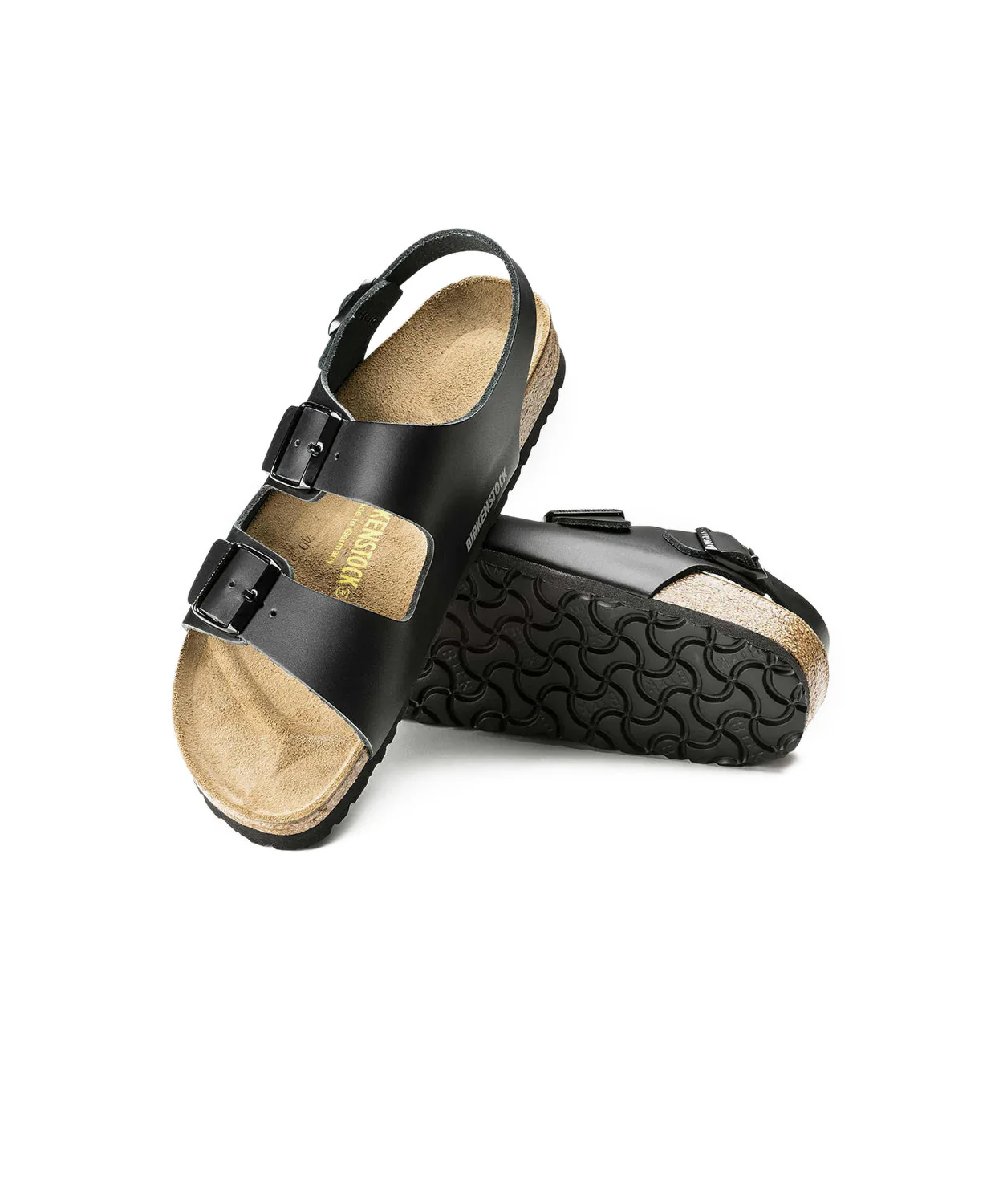 Birkenstock Milano Leather Black Sandals - Image 4