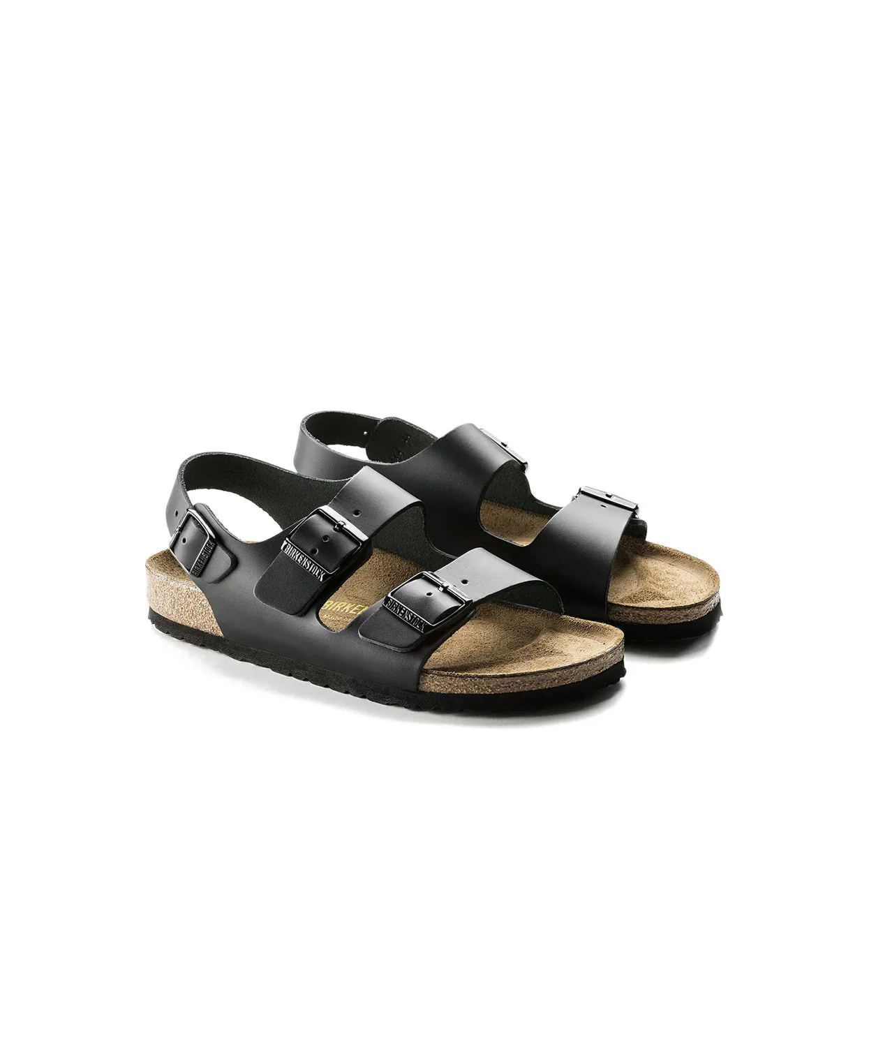 Birkenstock Milano Leather Black Sandals - Image 5