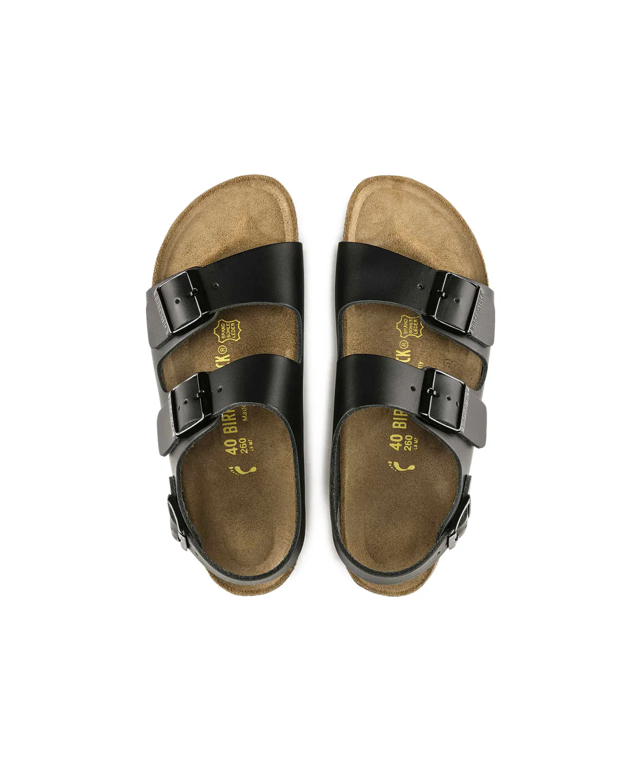 Birkenstock Milano Leather Black Sandals - Image 6