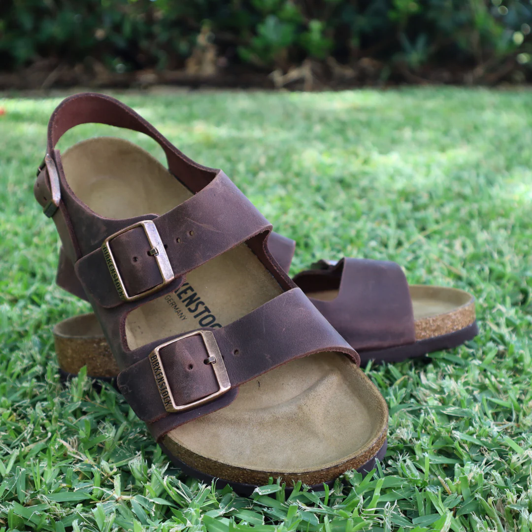 Birkenstock Milano Oiled Leather Habana Sandals - Image 3