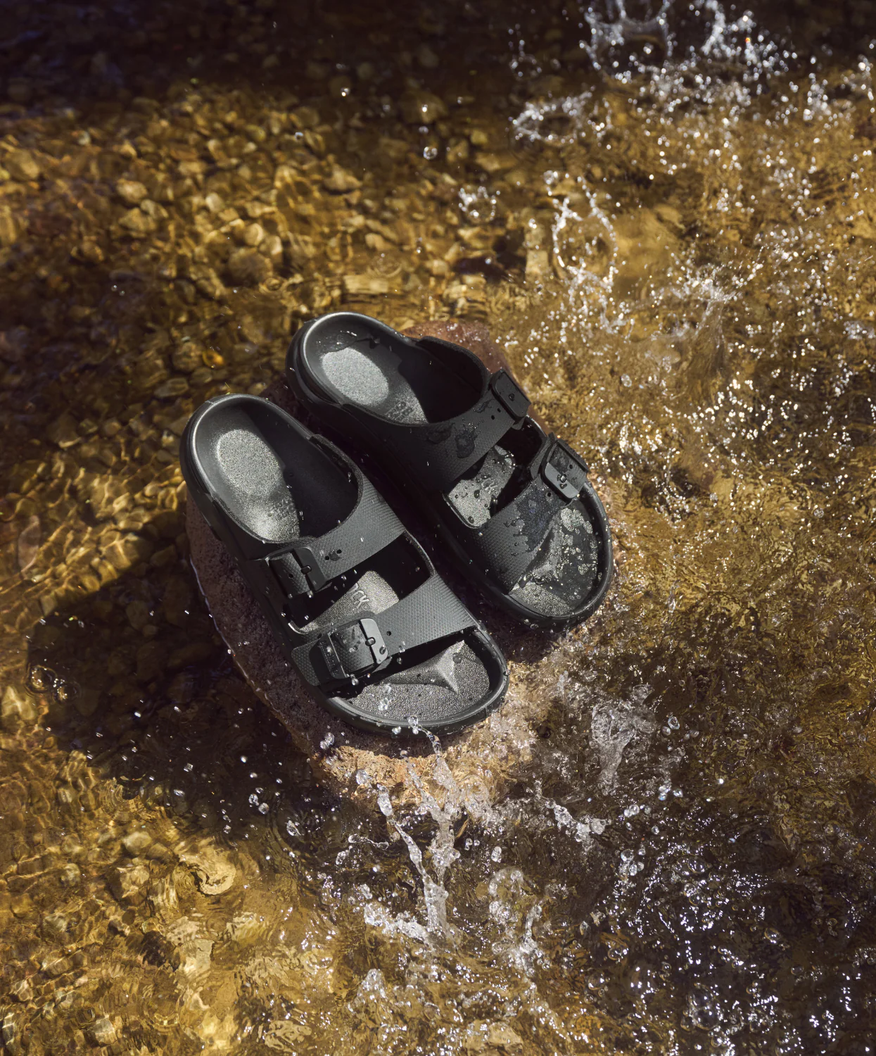 Birkenstock Mogami Terra Stealth 2-Strap Apex Birko-Flor Black Sandals - Image 3