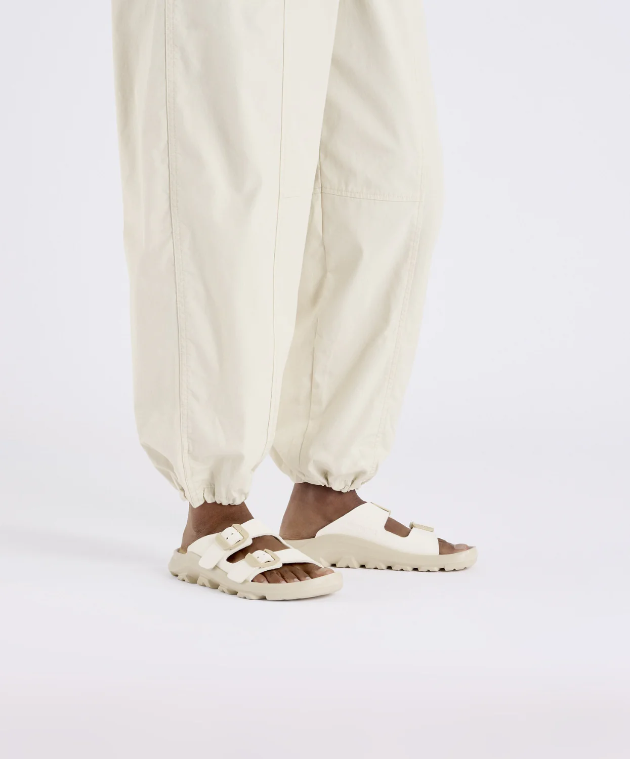 Birkenstock Mogami Terra Stealth 2-Strap Apex Birko-Flor Eggshell Sandals - Image 2