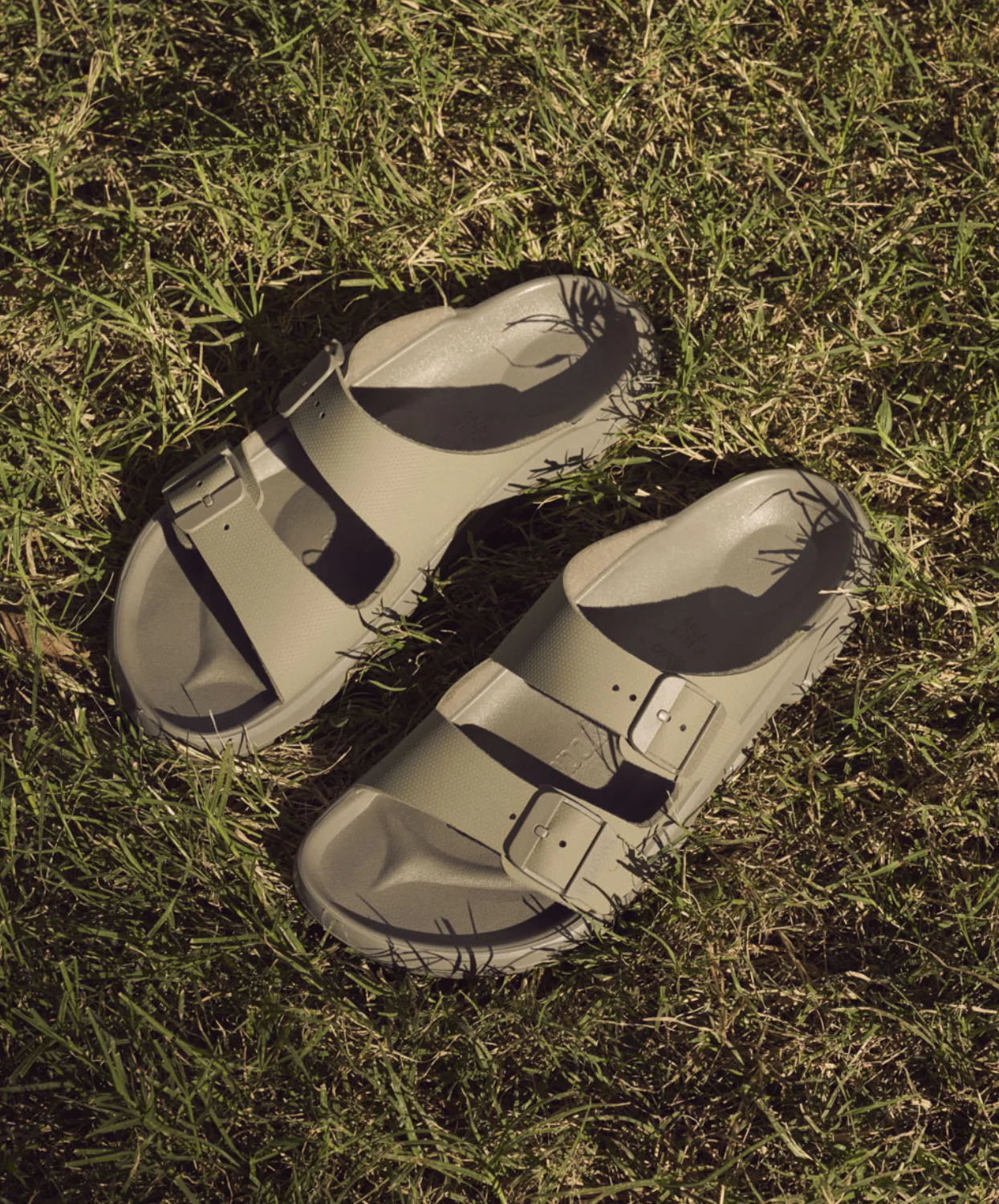 Birkenstock Mogami Terra Stealth 2-Strap Apex Birko-Flor Faded Khaki Sandals - Image 3