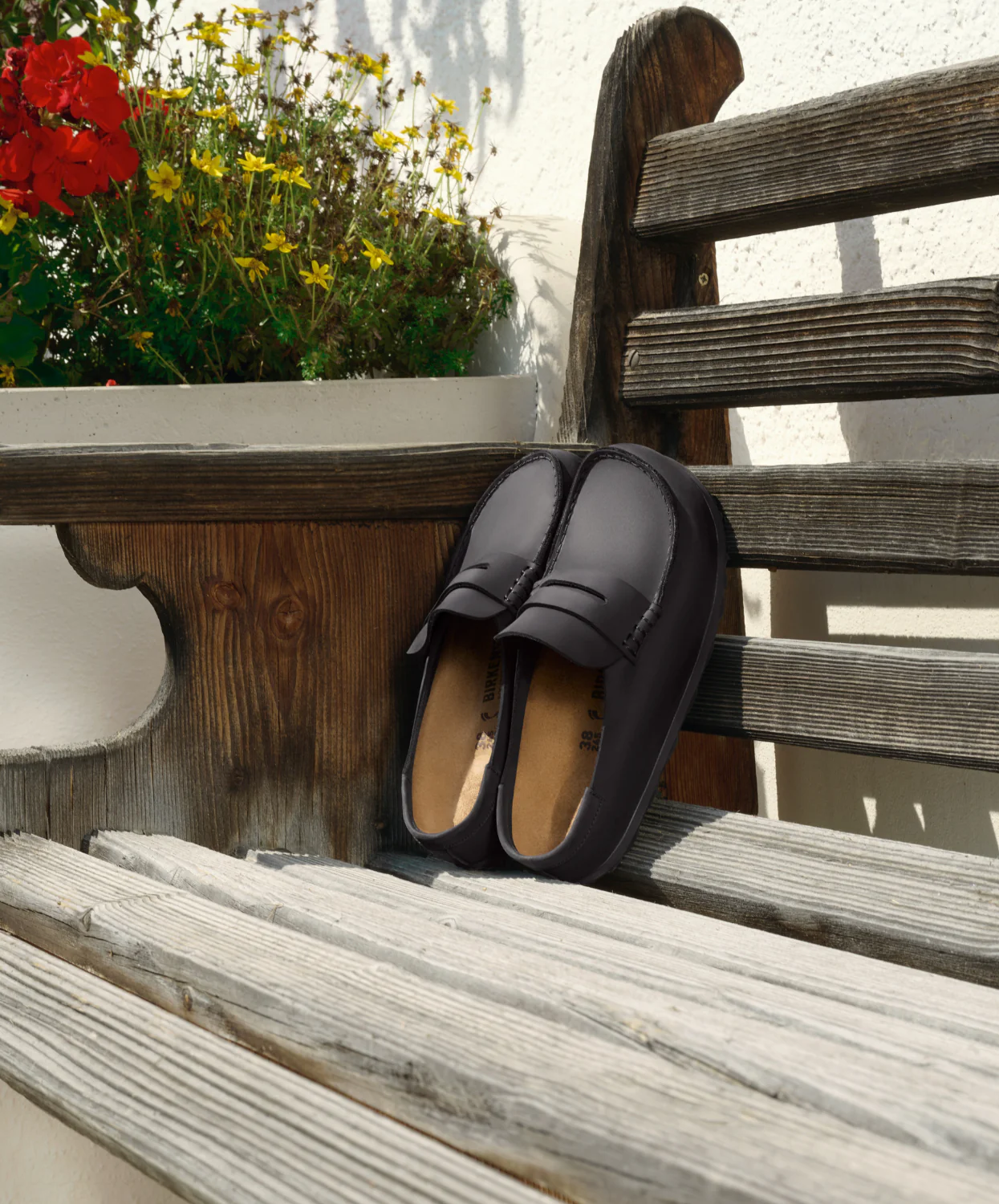Birkenstock Naples Wrapped Oiled Leather Black Clogs - Image 3