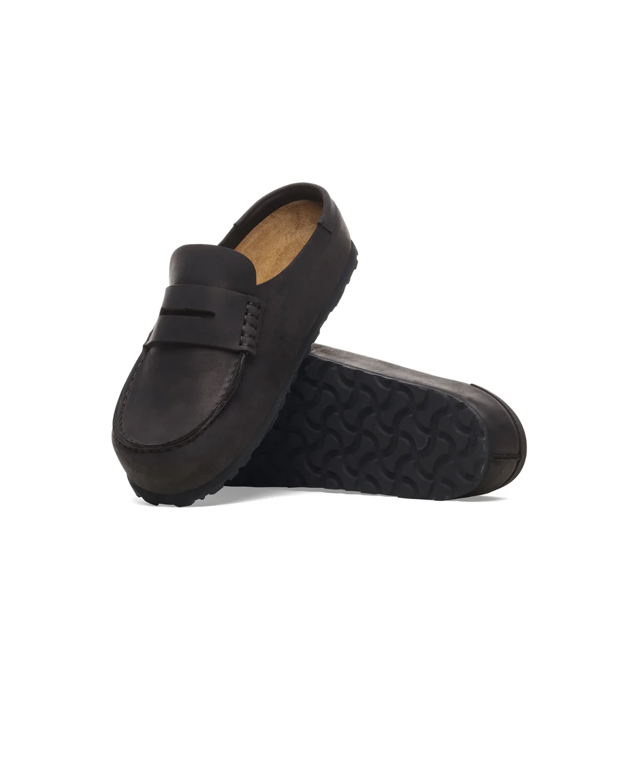 Birkenstock Naples Wrapped Oiled Leather Black Clogs - Image 5