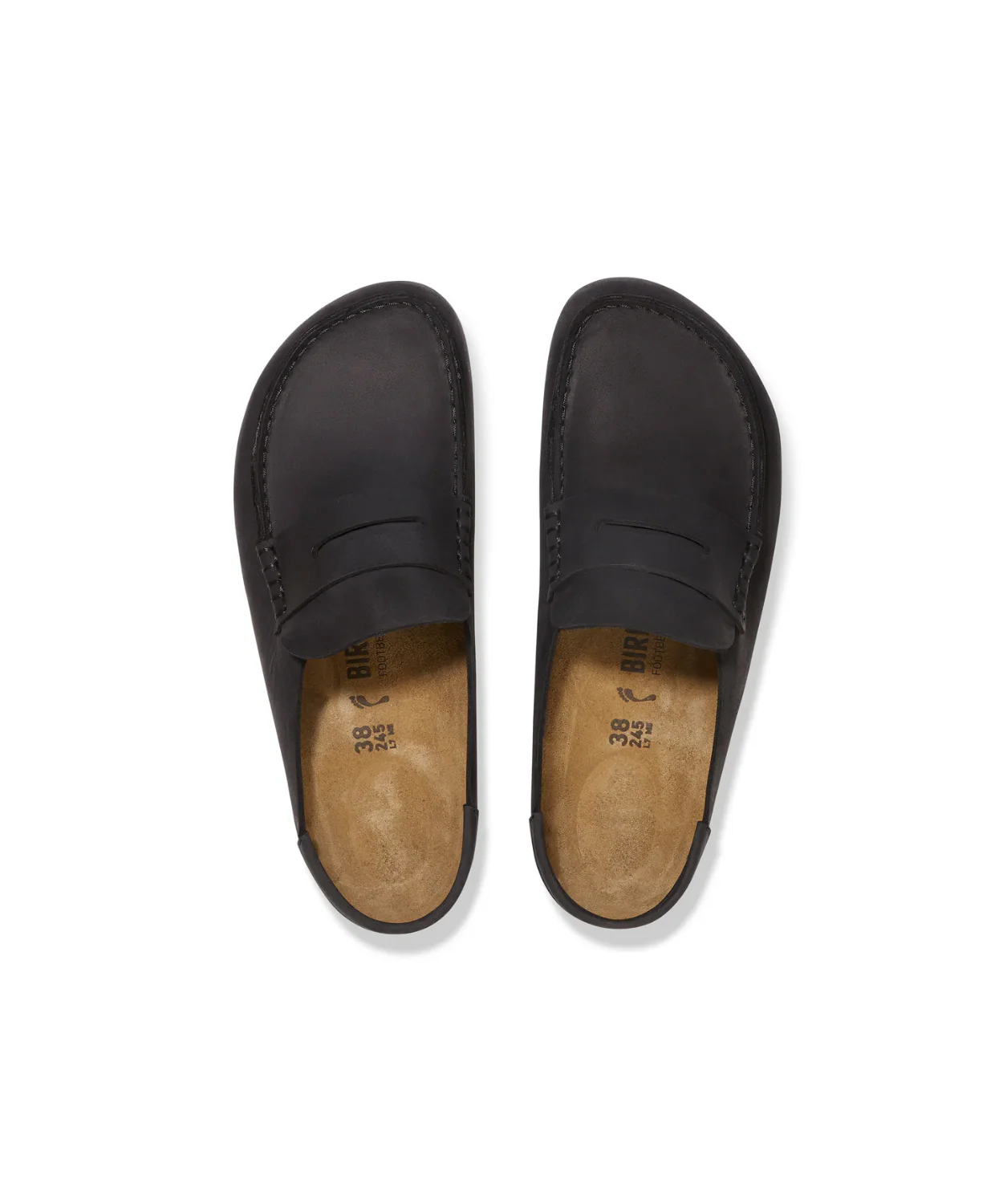 Birkenstock Naples Wrapped Oiled Leather Black Clogs - Image 6