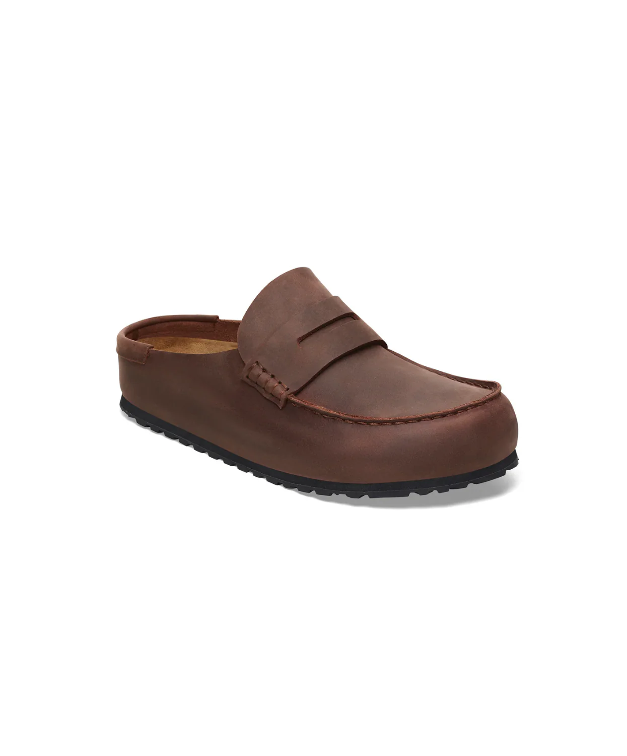 Birkenstock Naples Wrapped Oiled Leather Habana Clogs - Image 4