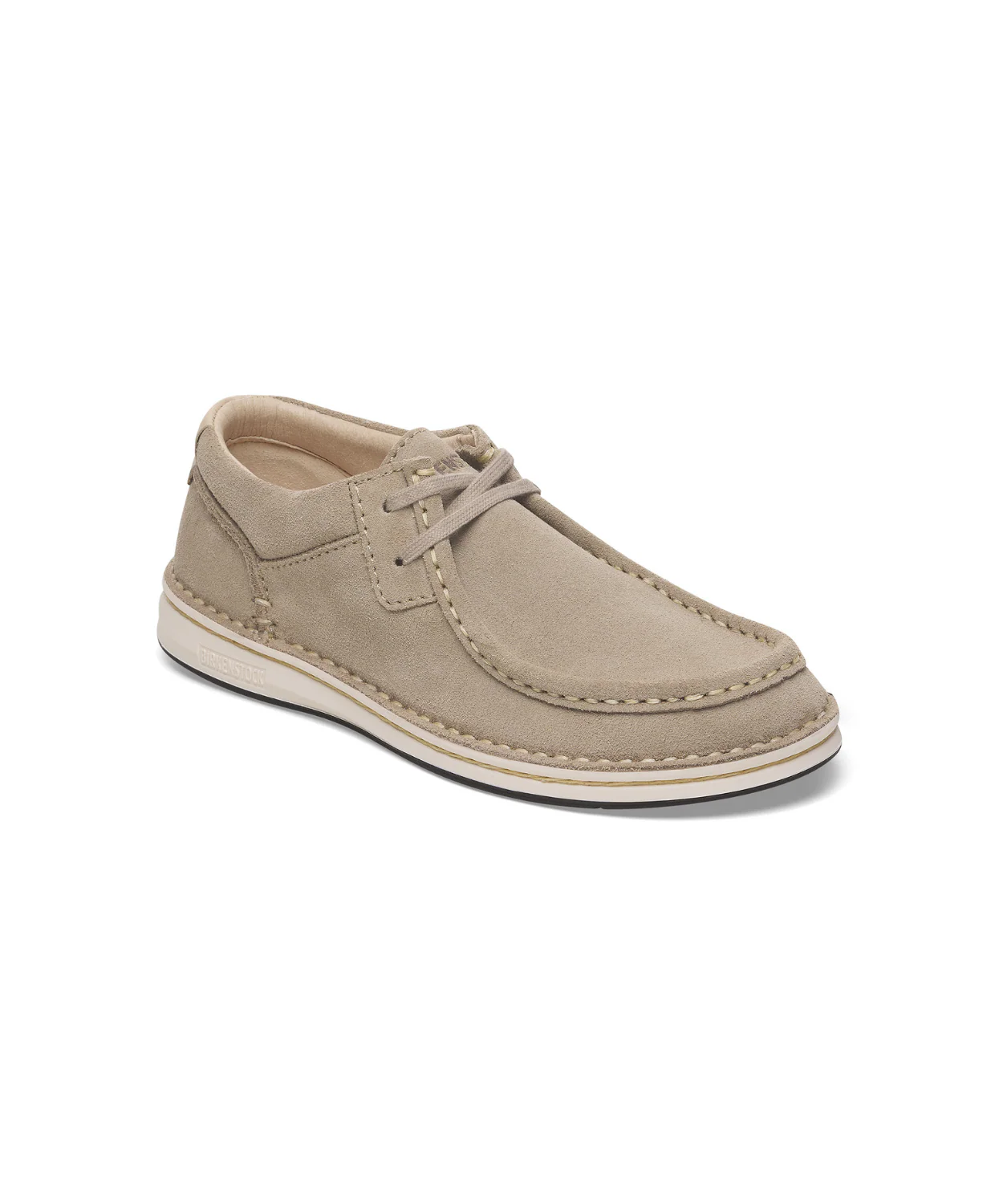 Birkenstock Pasadena Direct Moc Suede Leather Taupe Shoes - Image 4