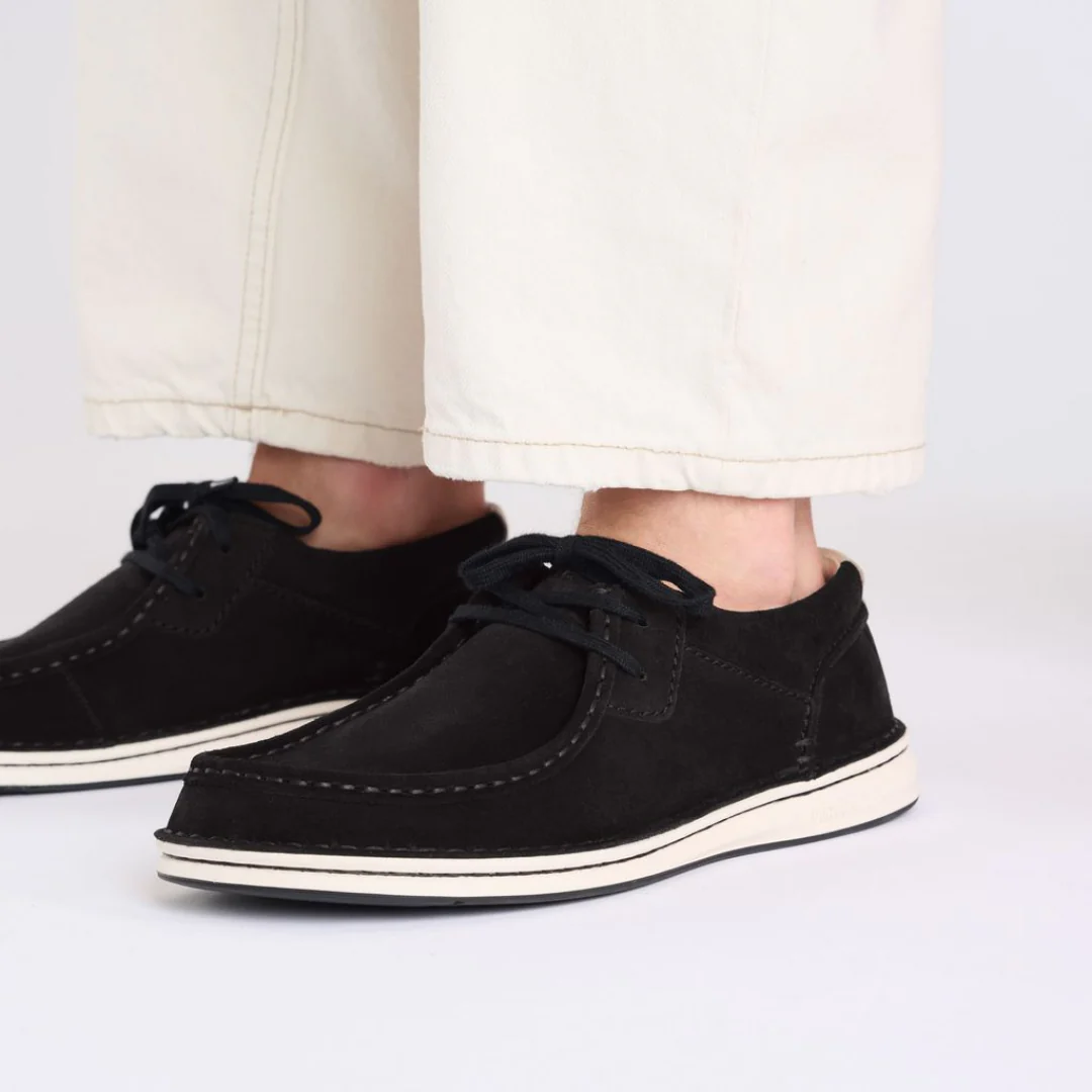 Birkenstock Pasadena Suede Leather Black Shoes - Image 2