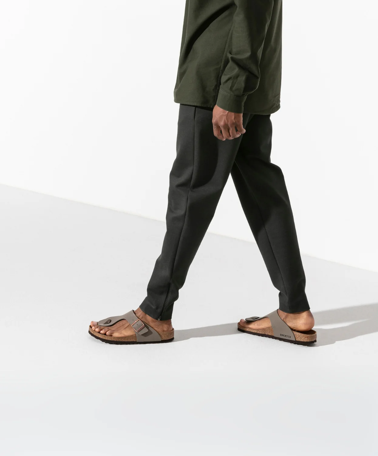 Birkenstock Ramses BirkiBuc Stone Sandals - Image 2
