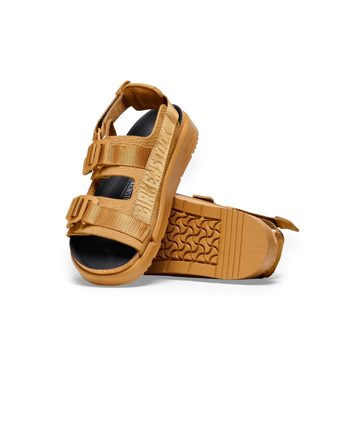 Birkenstock Shinjuku Nubuck Leather/Textile Cork Brown Sandals - Image 5