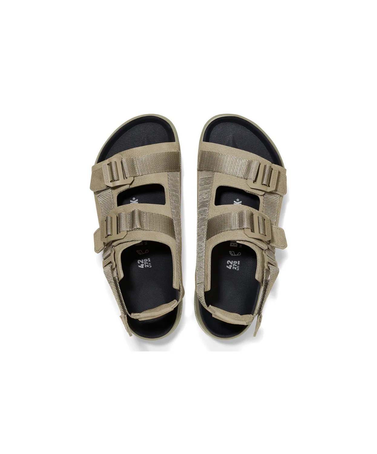 Birkenstock Shinjuku Nubuck Leather/Textile Eucalyptus Sandals - Image 3