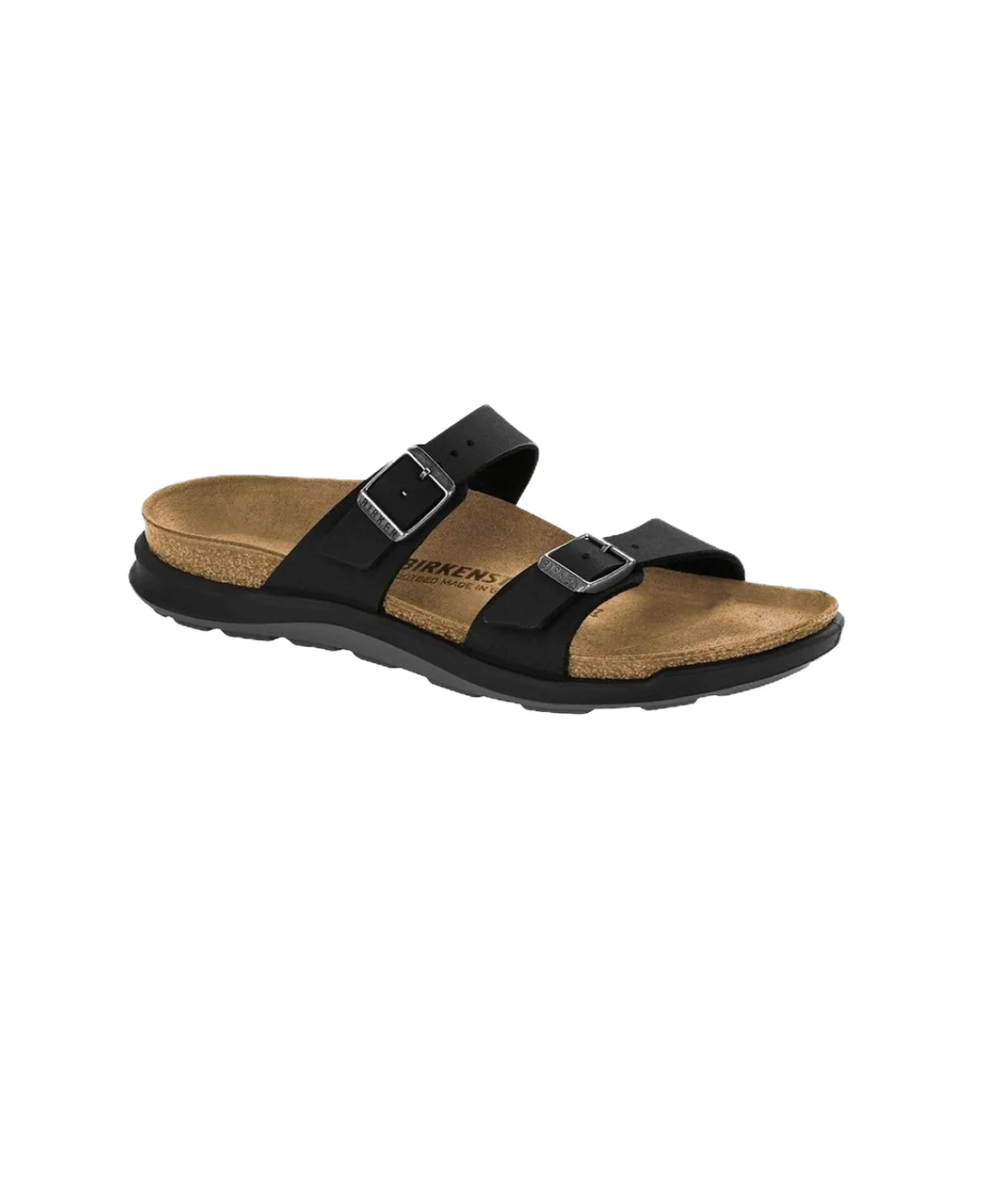 Birkenstock Sierra Cross Town Waxy Oiled Leather Black Sandals - Image 4