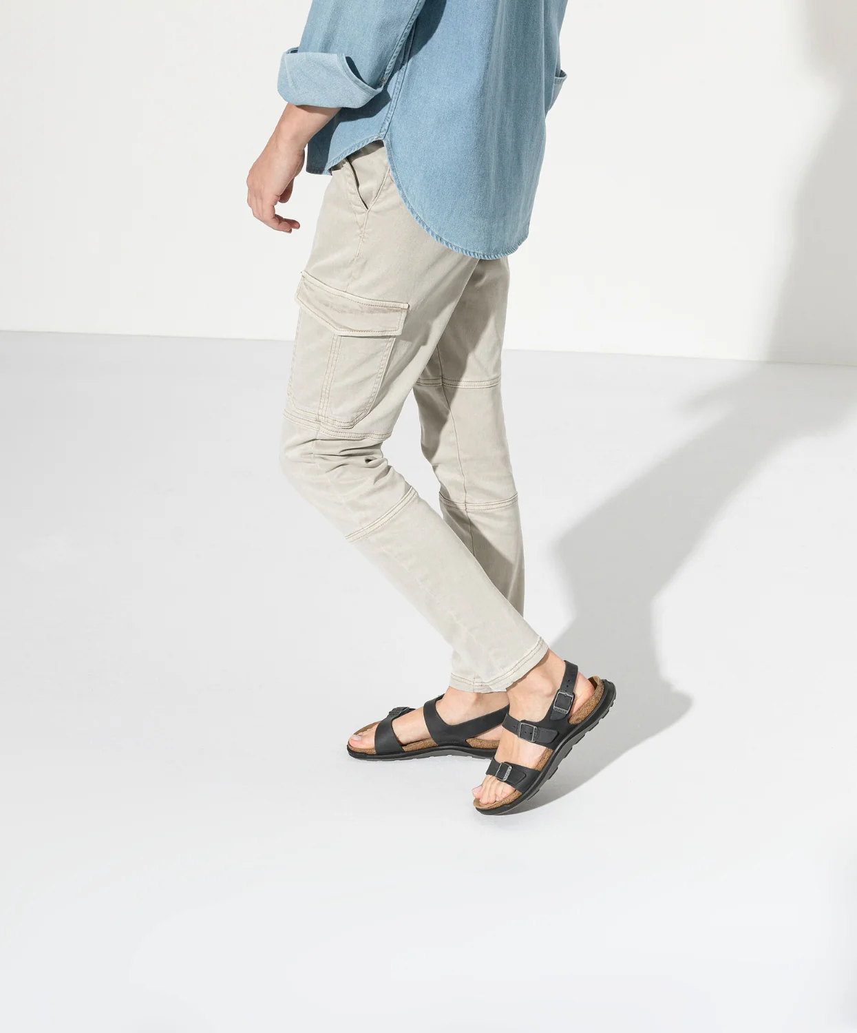 Birkenstock Sonora Cross Town Oiled Leather Black Sandals - Image 2