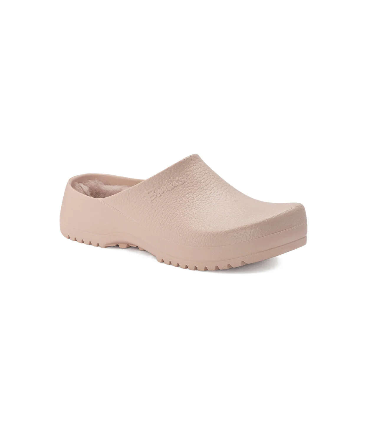 Birkenstock Super Birki PU/Shearling Light Rose Clogs - Image 3