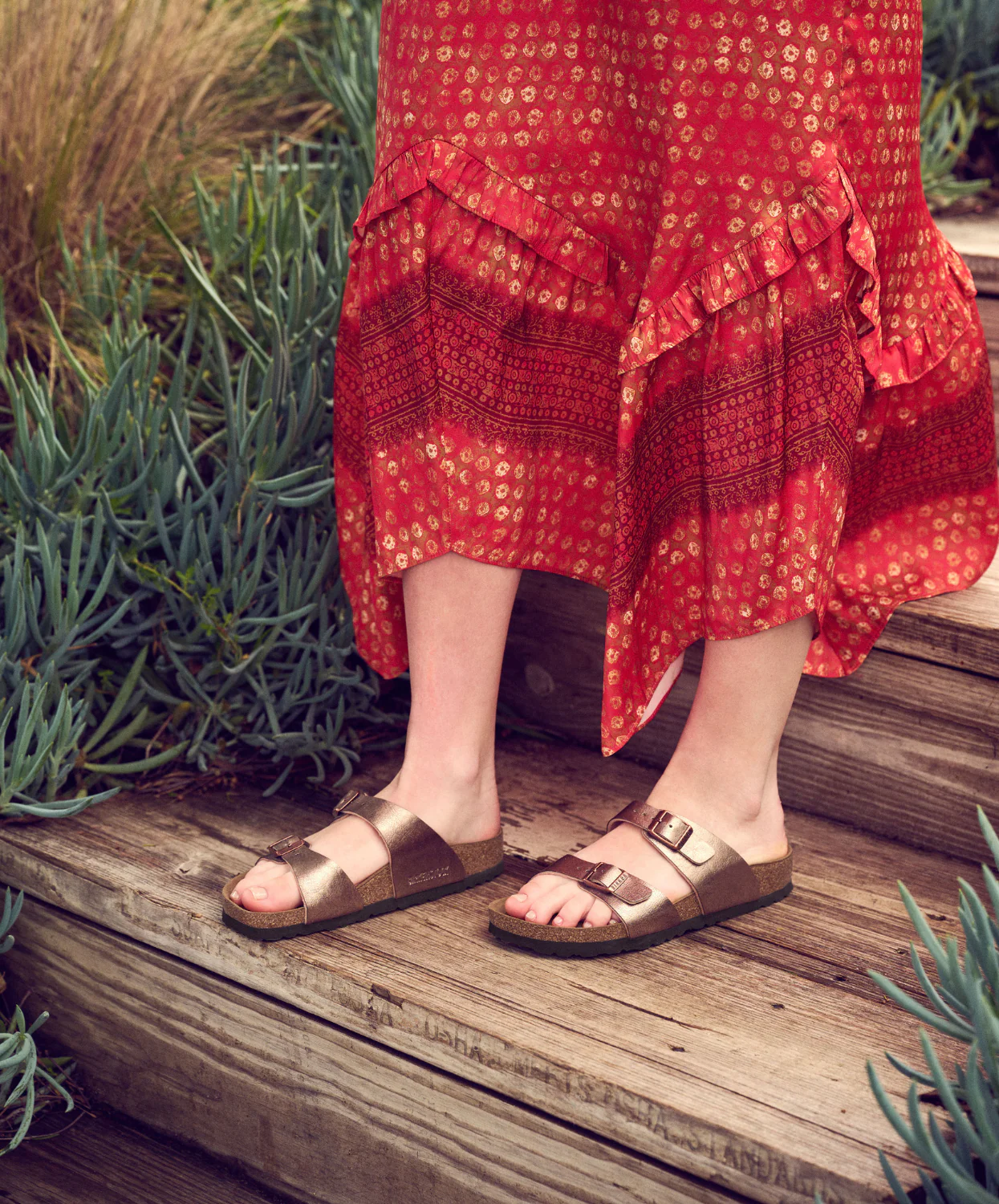 Birkenstock Sydney Birko-Flor Graceful Taupe Sandals - Image 3