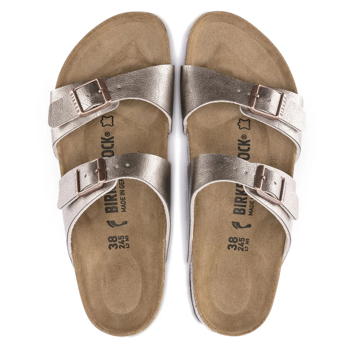 Birkenstock Sydney Birko-Flor Graceful Taupe Sandals - Image 5