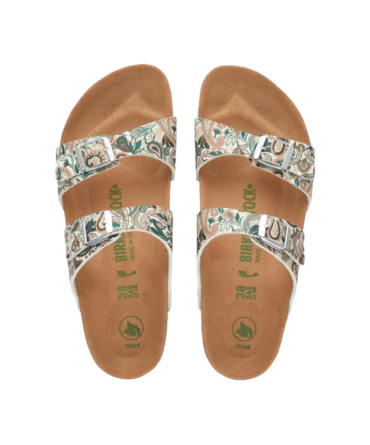 Birkenstock Sydney BF Paisley Light Rose/Multicolour Vegan Sandals - Image 3