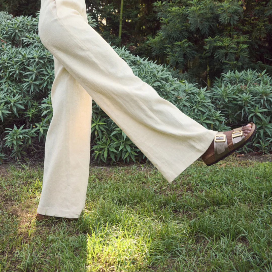 Birkenstock Sydney Cushion Buckle Birko-Flor Graceful Taupe Sandals - Image 3