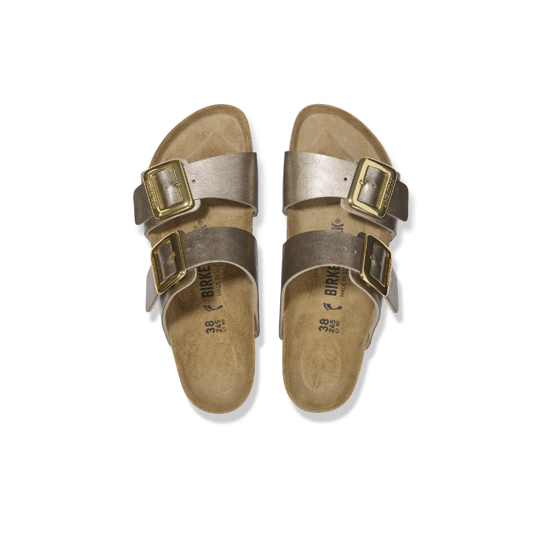 Birkenstock Sydney Cushion Buckle Birko-Flor Graceful Taupe Sandals - Image 5
