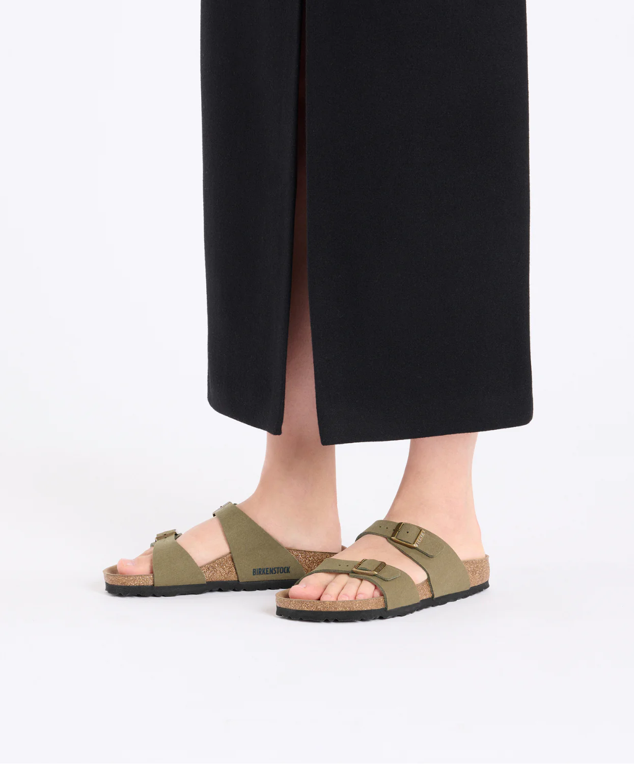Birkenstock Sydney Synthetic Pine Green Vegan Sandals - Image 2