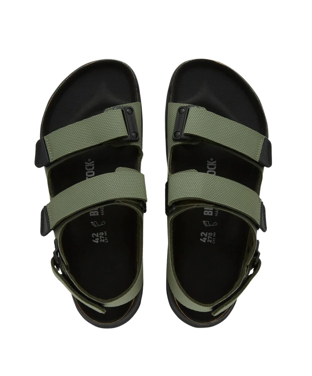 Birkenstock Tatacoa Cross Element Birko-Flor Khaki Sandals - Image 4