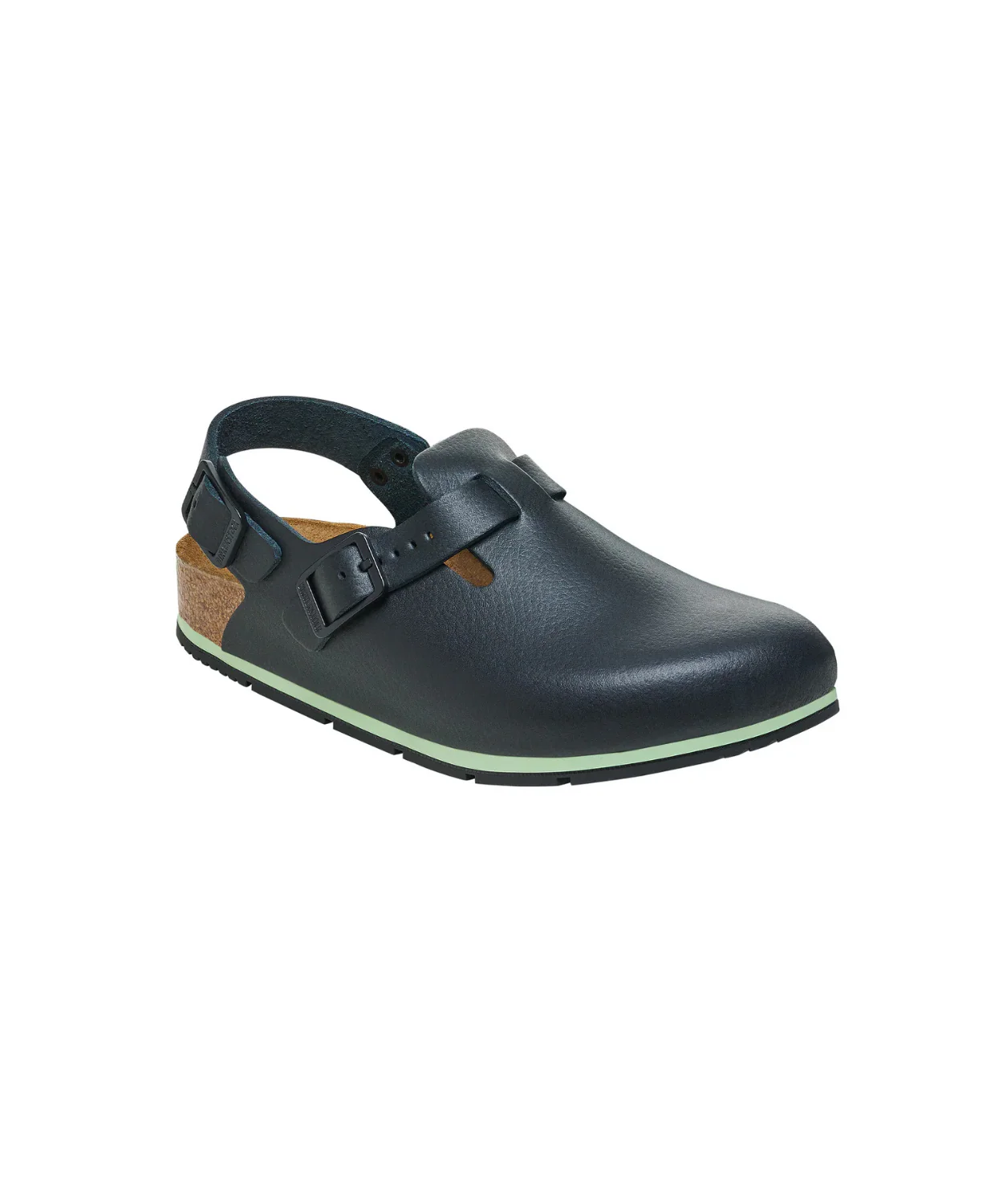 Birkenstock Tokio Pro PU Coated/Leather Black Clogs - Image 4