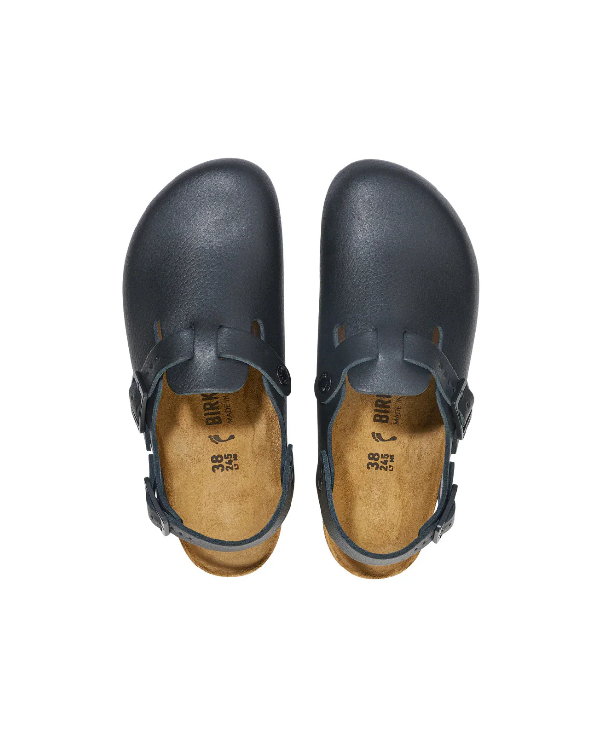 Birkenstock Tokio Pro PU Coated/Leather Black Clogs - Image 5