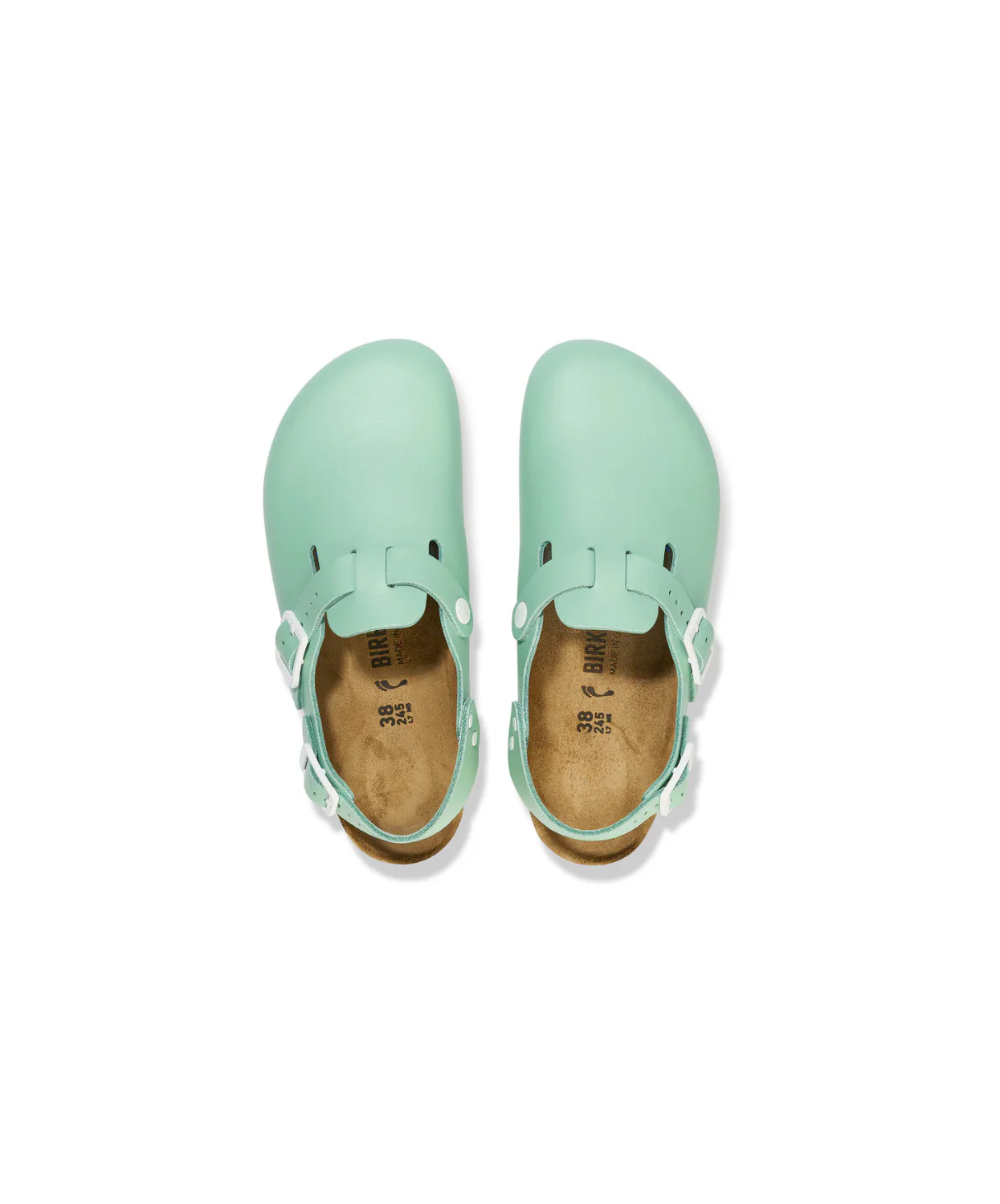 Birkenstock Tokio Pro PU Coated/Leather Matcha Clogs - Image 3