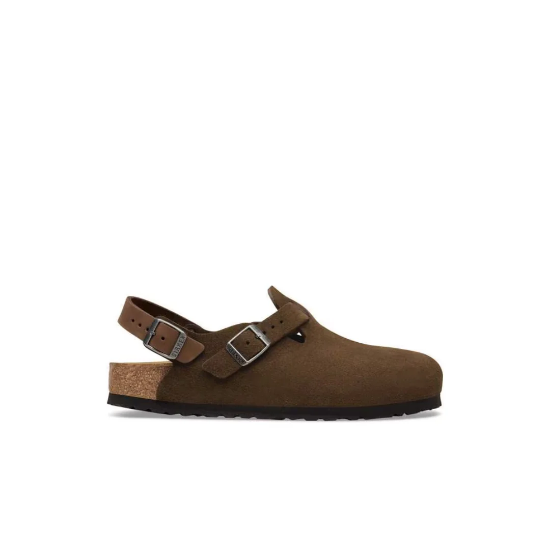 Birkenstock Tokio Suede Leather Carafe Clogs