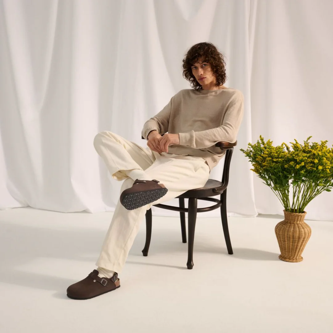 Birkenstock Tokio Suede Leather Carafe Clogs - Image 3