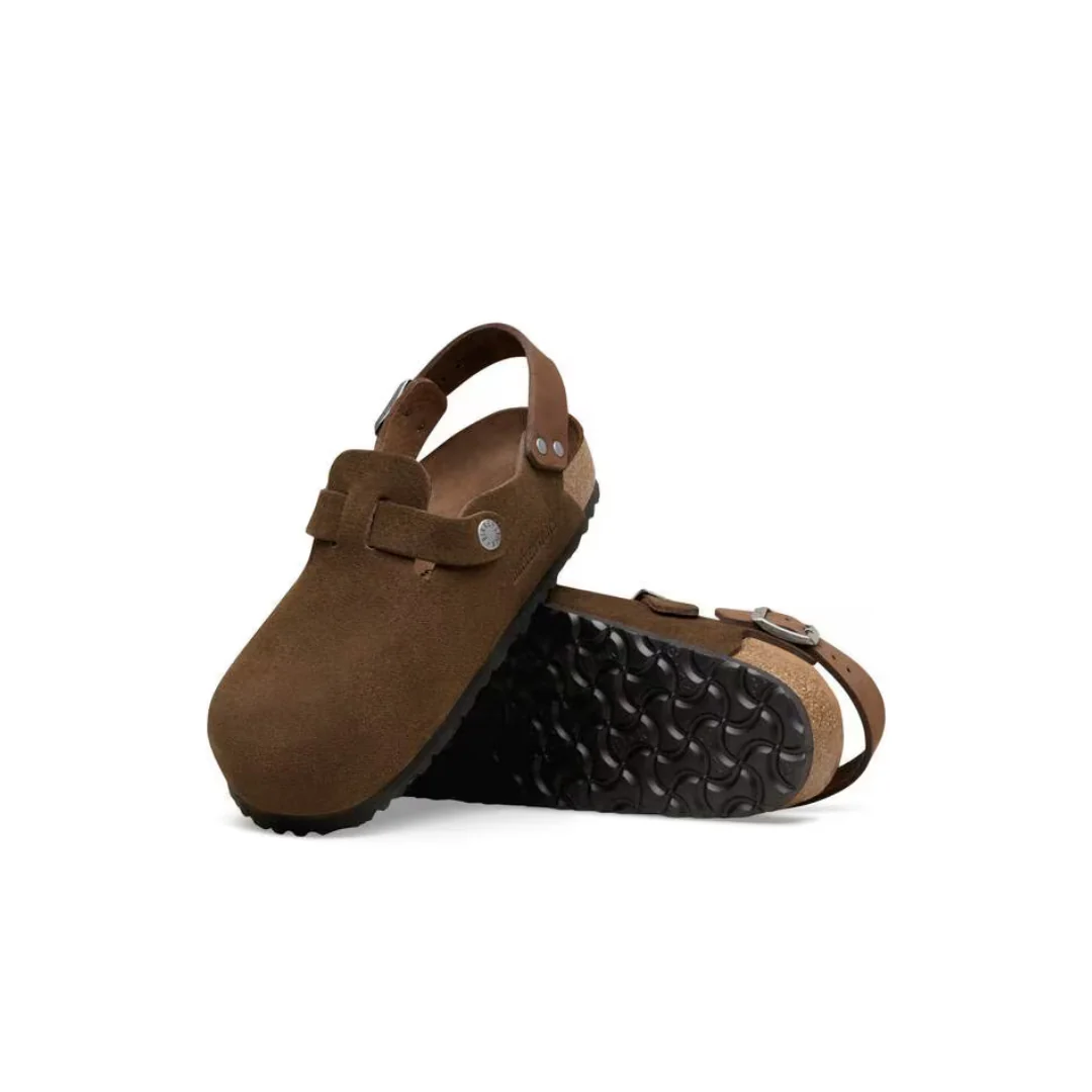 Birkenstock Tokio Suede Leather Carafe Clogs - Image 5