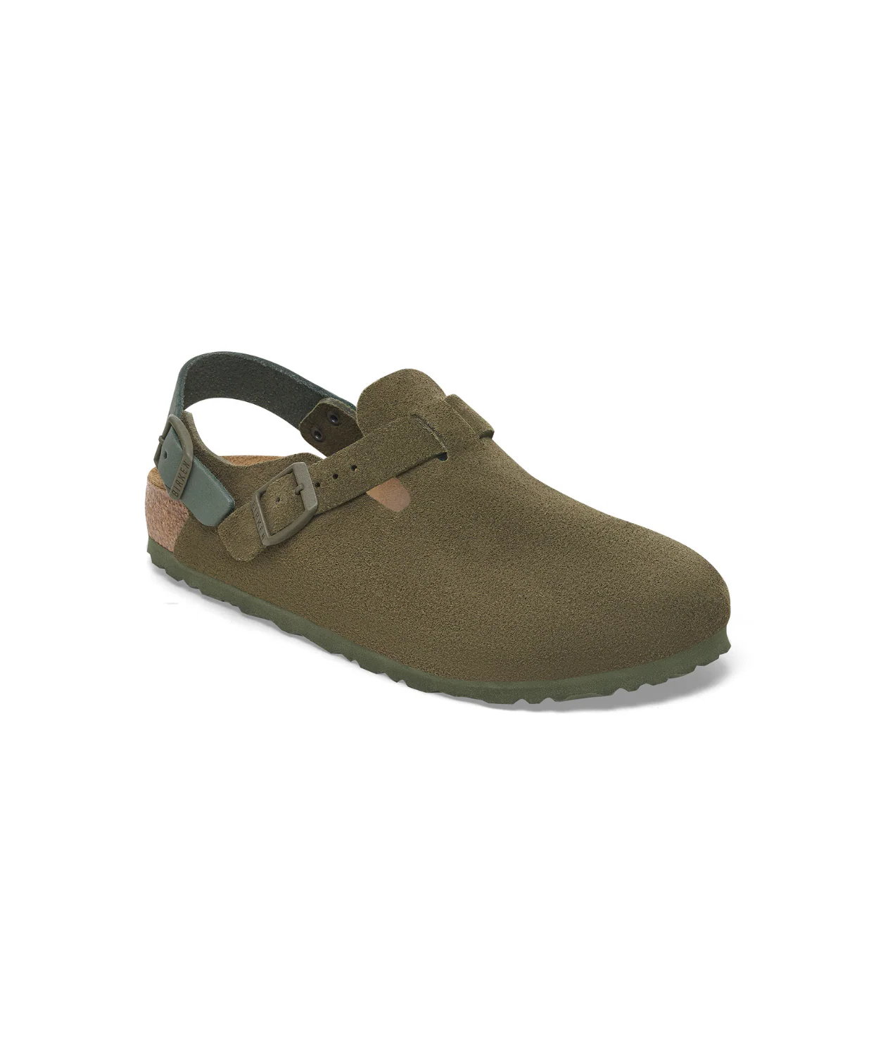 Birkenstock Tokio Suede Leather Thyme Clogs - Image 2