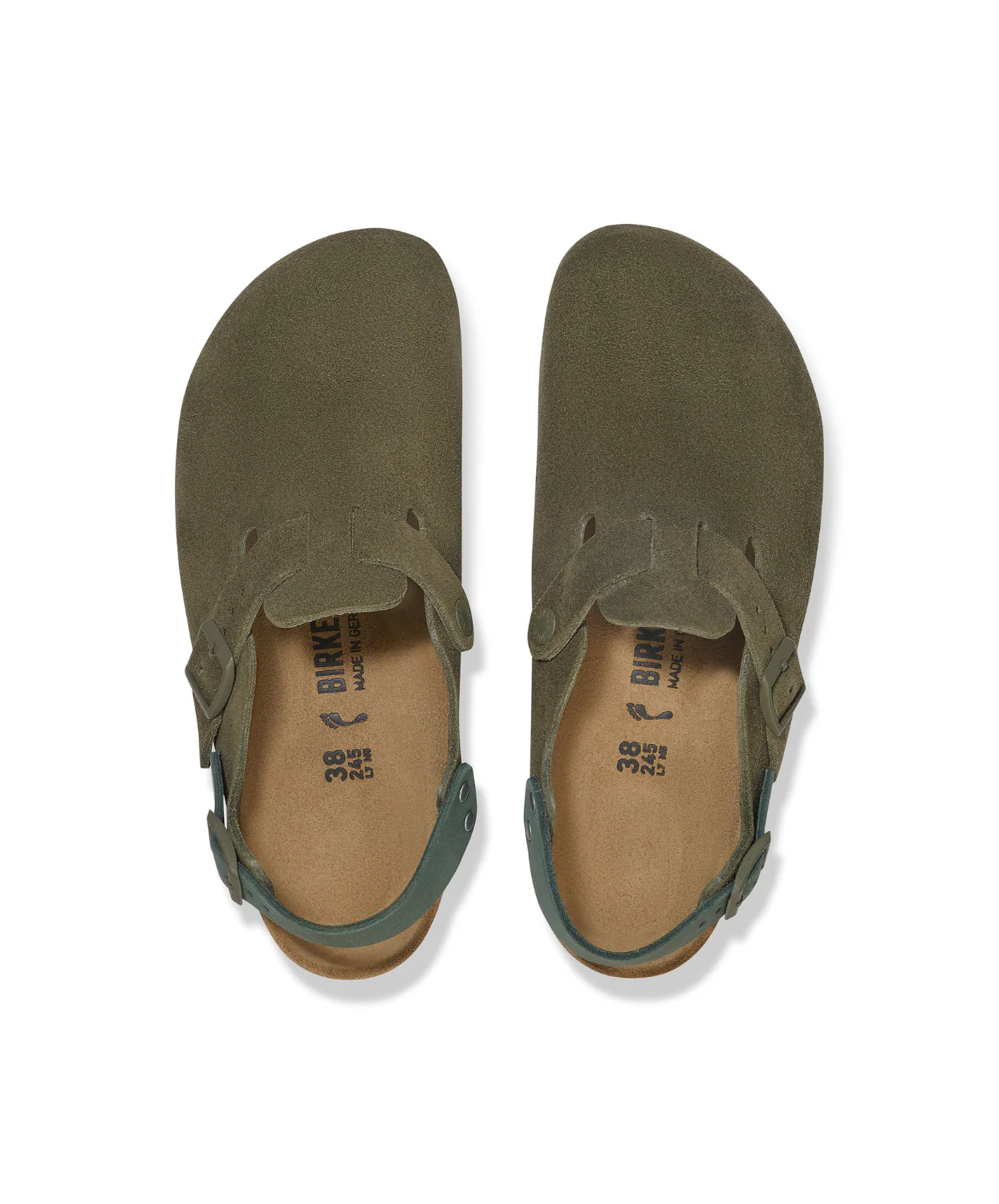 Birkenstock Tokio Suede Leather Thyme Clogs - Image 3