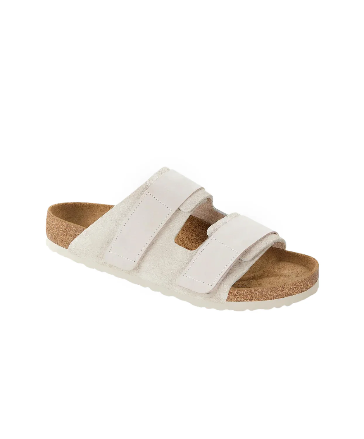 Birkenstock Uji Suede/Nubuck Leather Antique White Sandals - Image 5