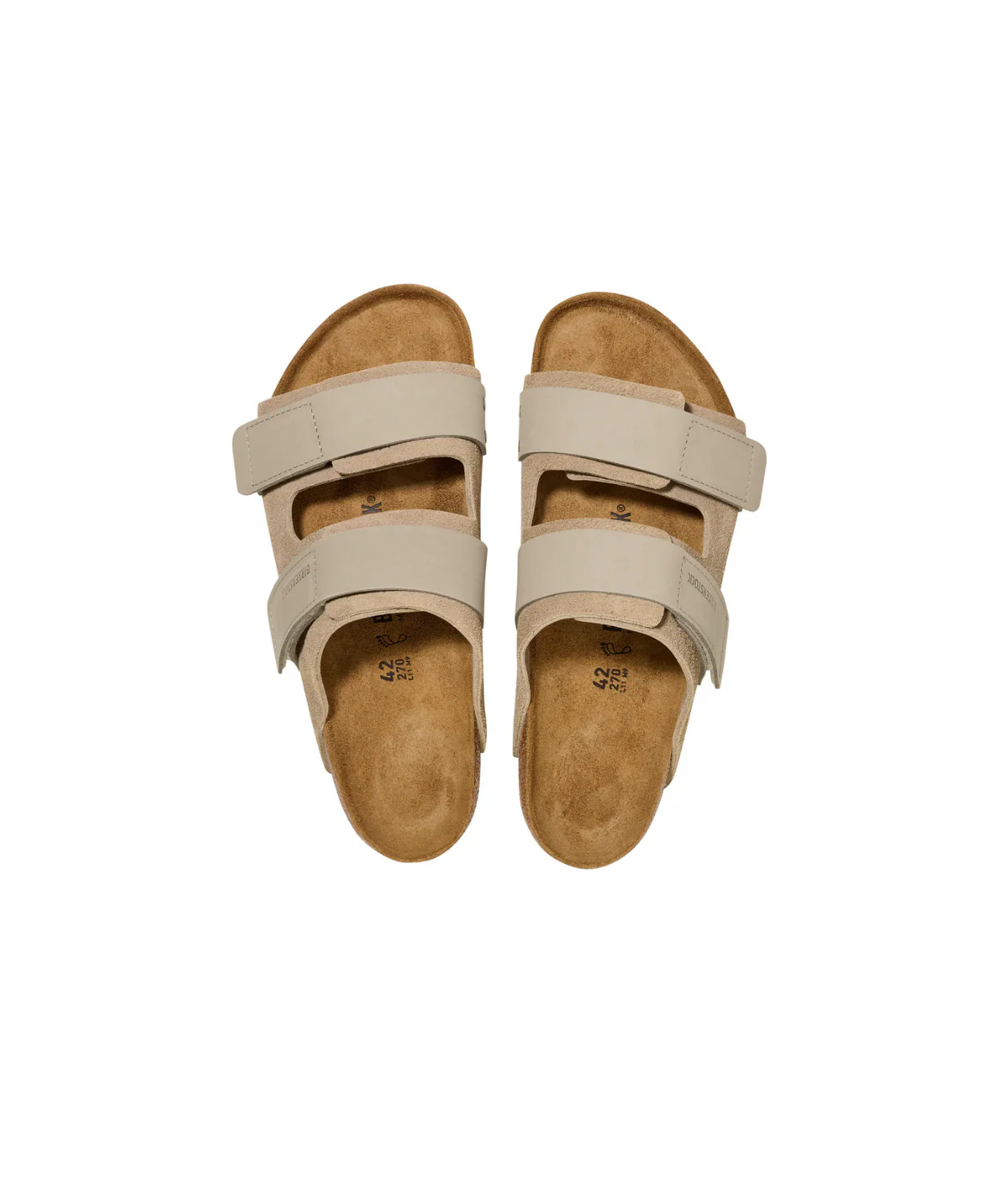 Birkenstock Uji Suede/Nubuck Leather Taupe Sandals - Image 4