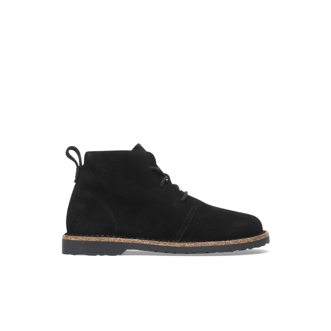 Birkenstock Uppsala Mid Suede Leather Black Boots