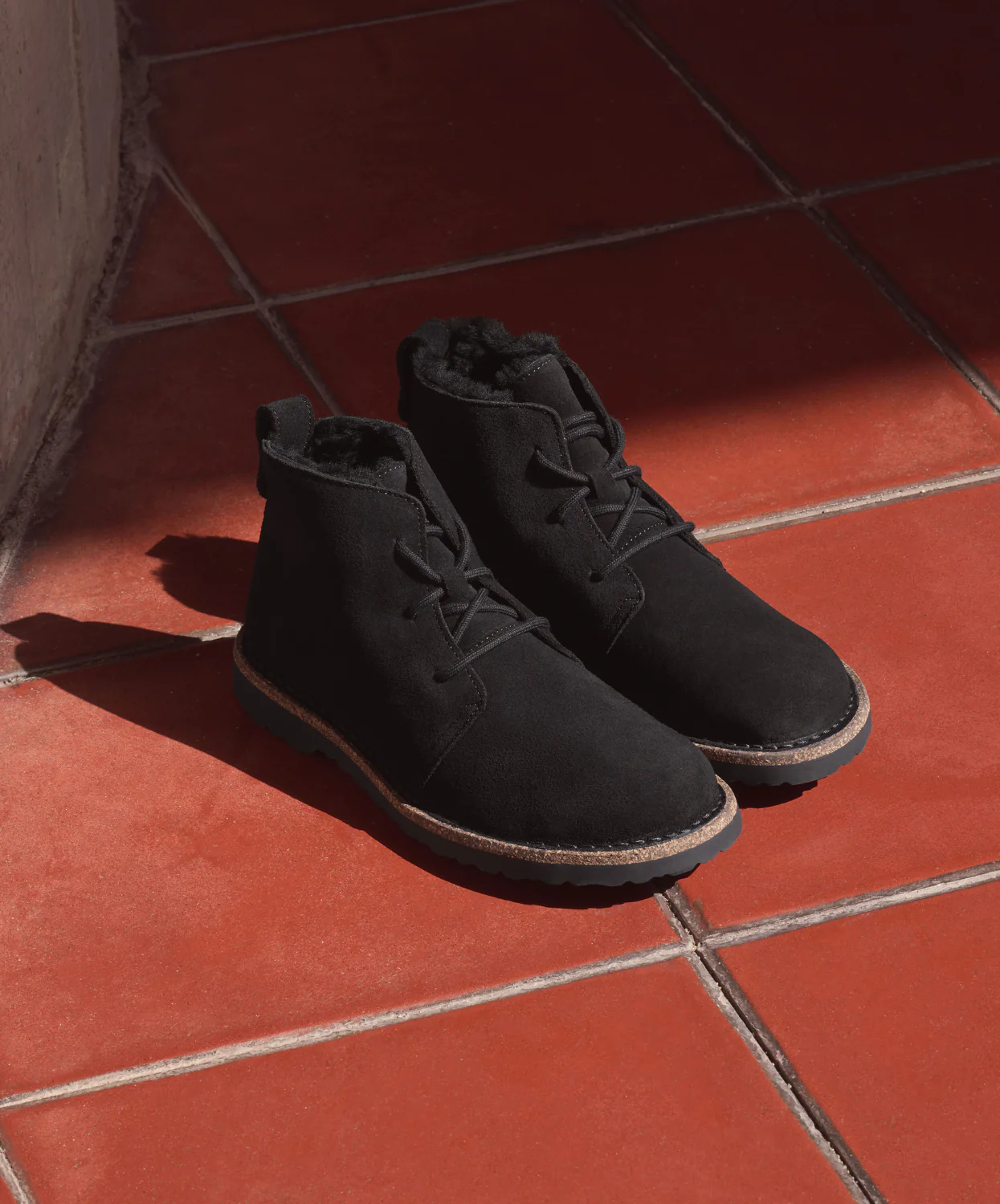 Birkenstock Uppsala Mid Suede Leather Black Boots - Image 3