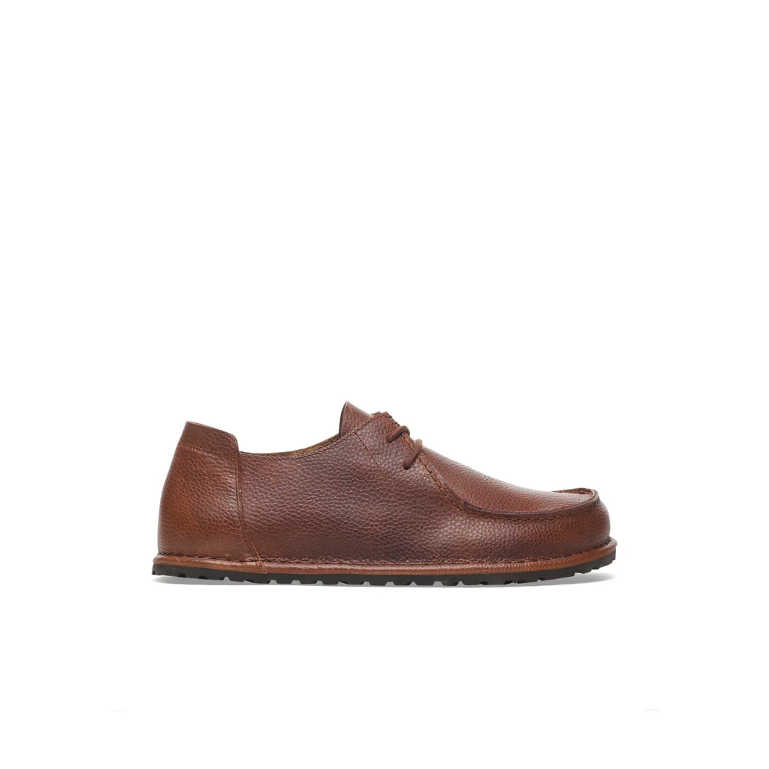 Birkenstock Utti Lace Leather Roast Grained Shoes