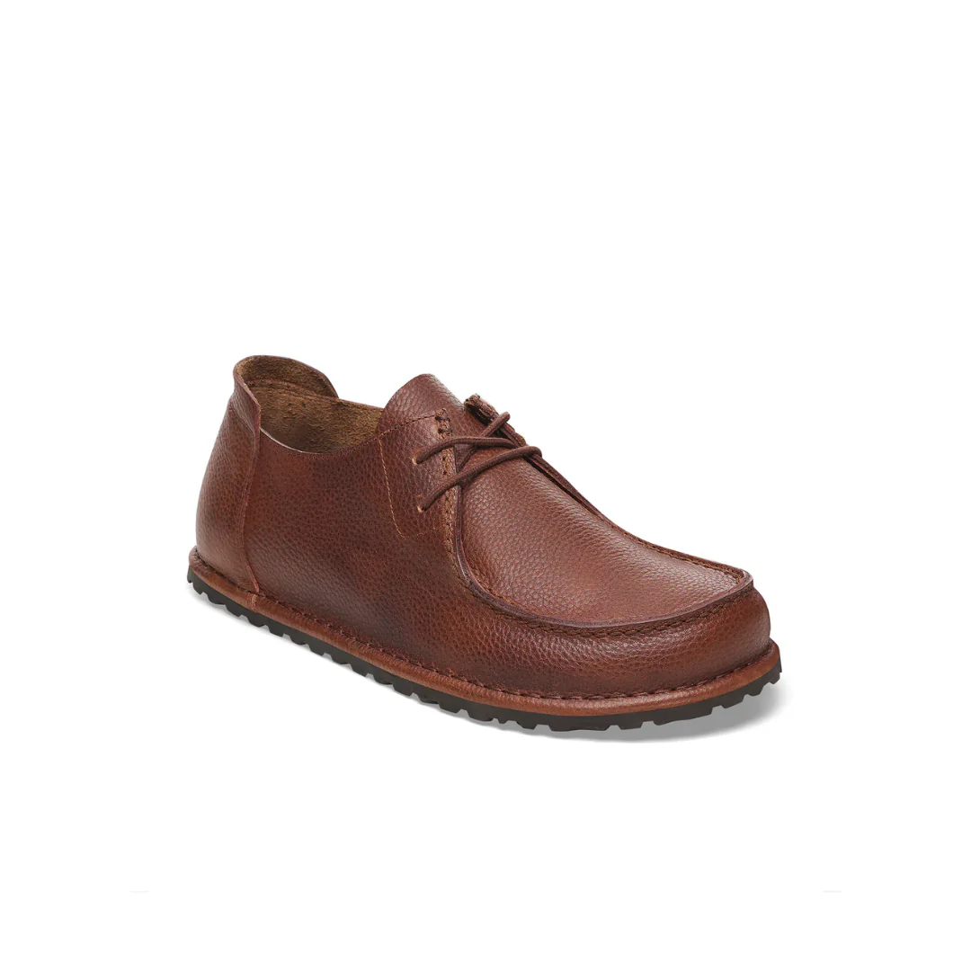 Birkenstock Utti Lace Leather Roast Grained Shoes - Image 4