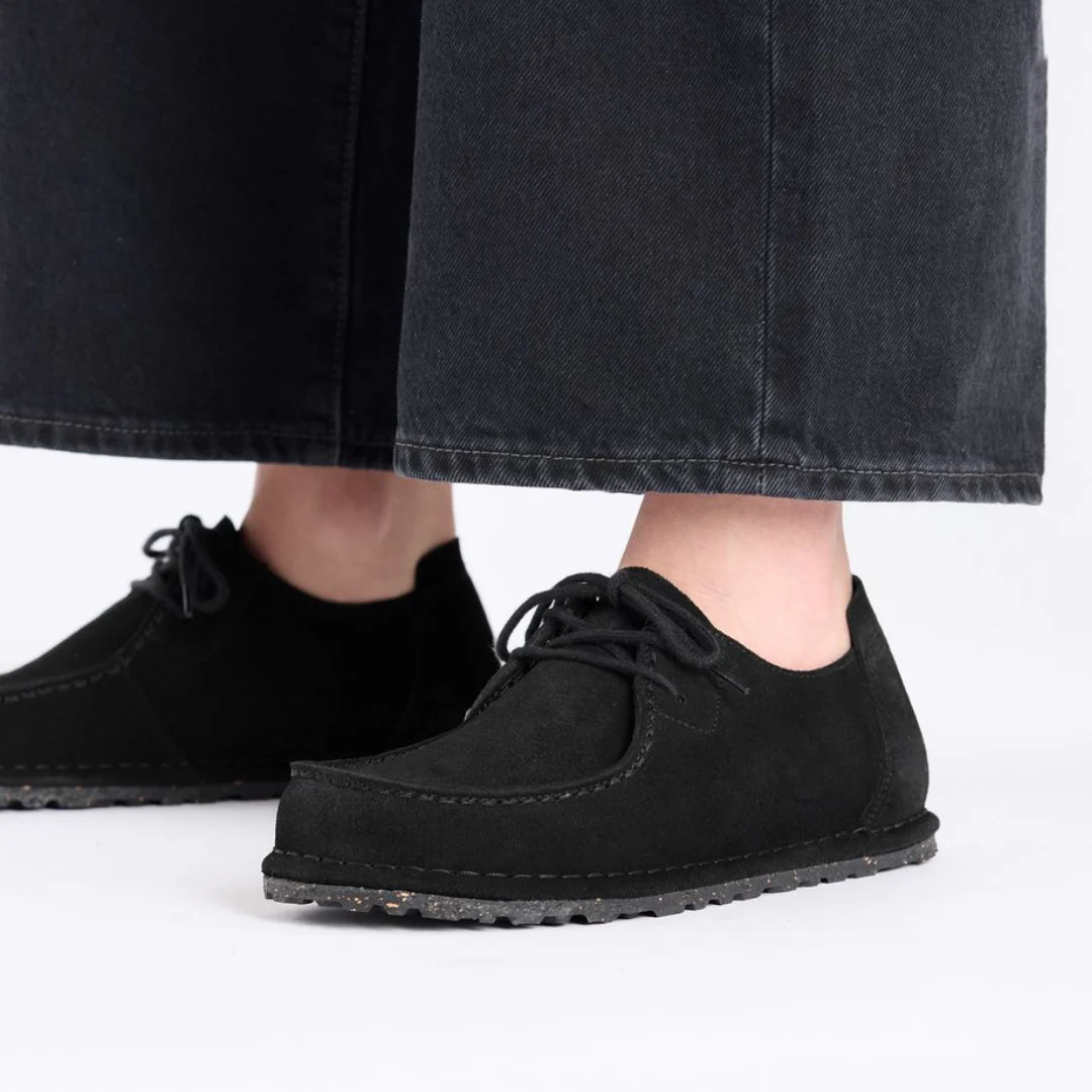 Birkenstock Utti Lace Suede Leather Black Shoes - Image 3