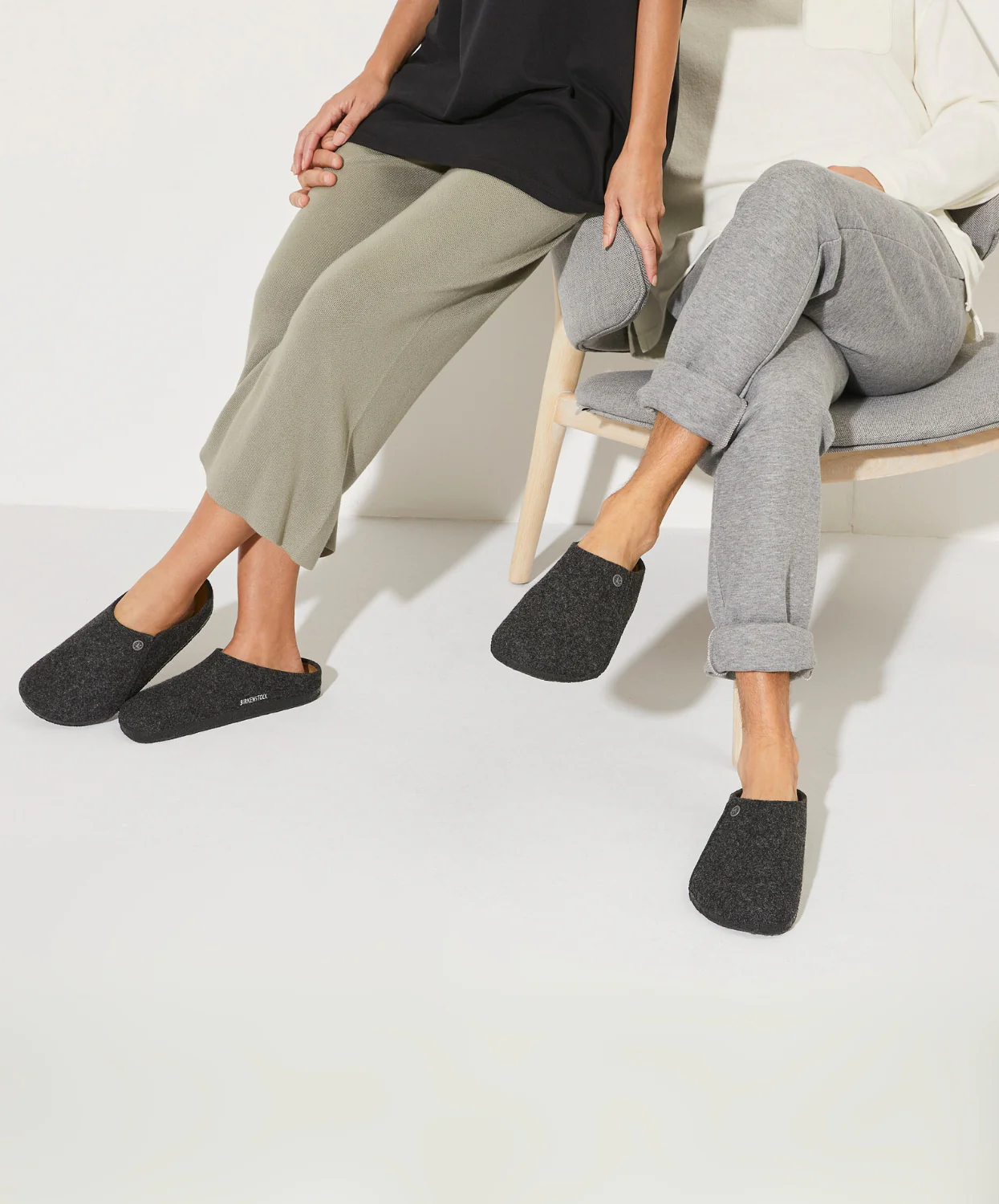 Birkenstock Zermatt Wool Felt Anthracite Clogs - Image 3