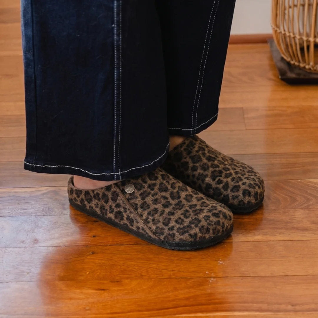 Birkenstock Zermatt Wool Felt Leo Toffee Melange Clogs - Image 2